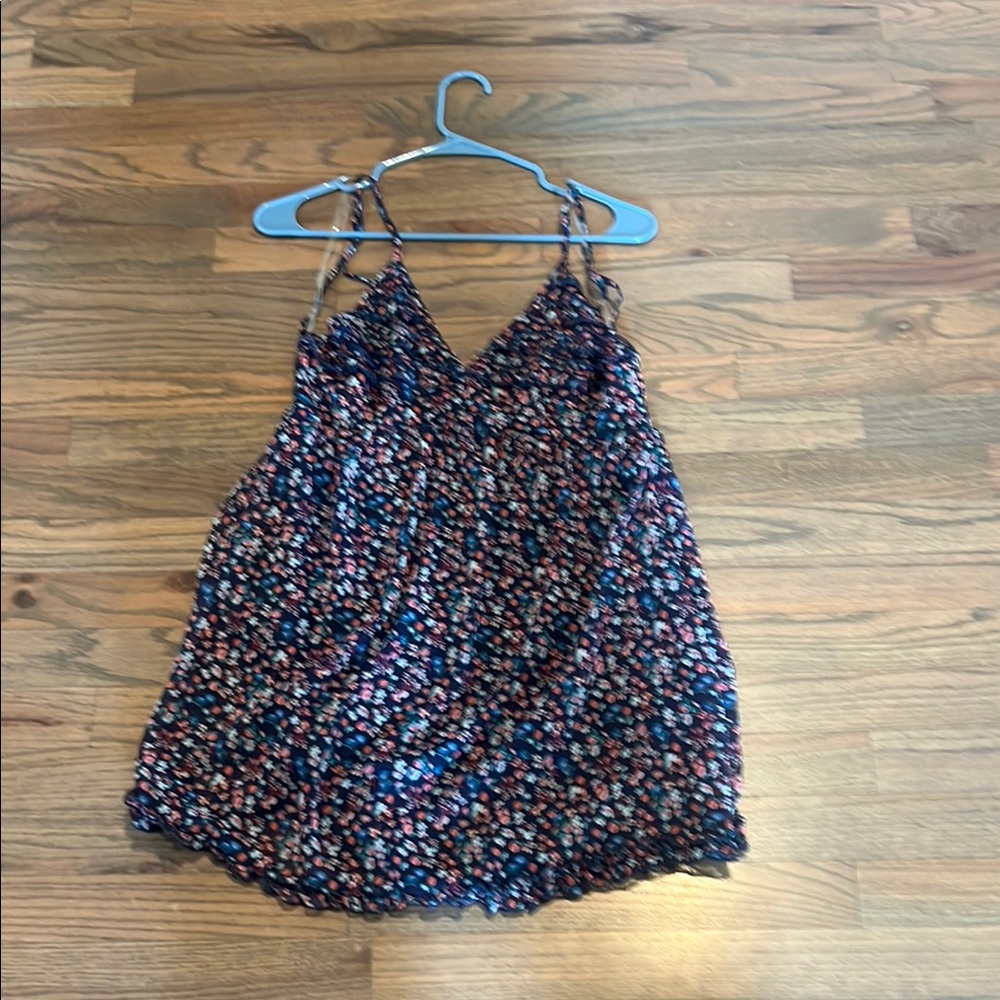Floral Spaghetti Strap Mini Dress